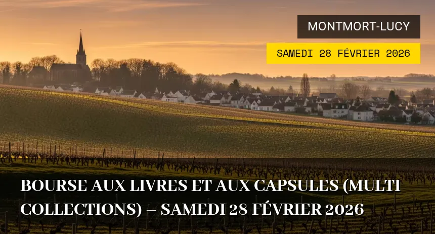Affiche de l'événement : Bourse aux livres et aux capsules (multi collections) – Samedi 28 Février 2026