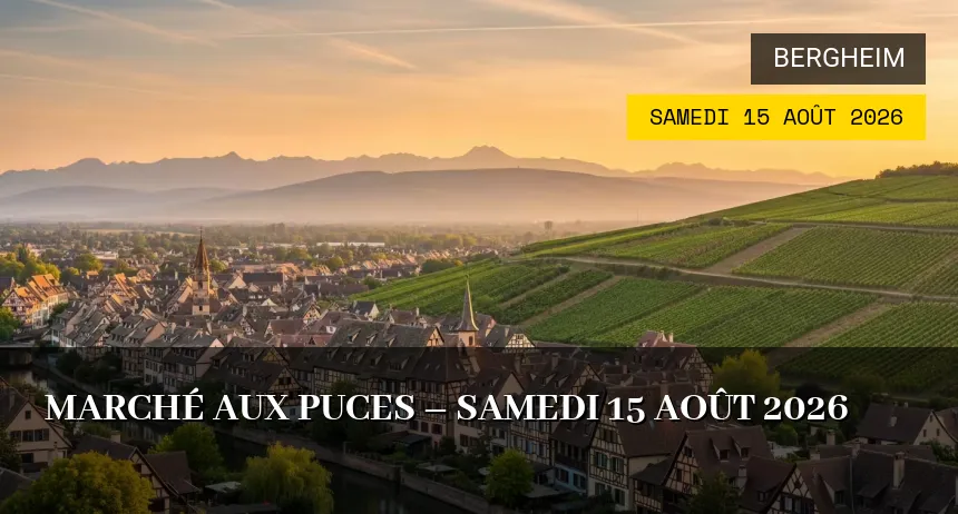 Affiche de l'événement : Marché aux puces de Bergheim