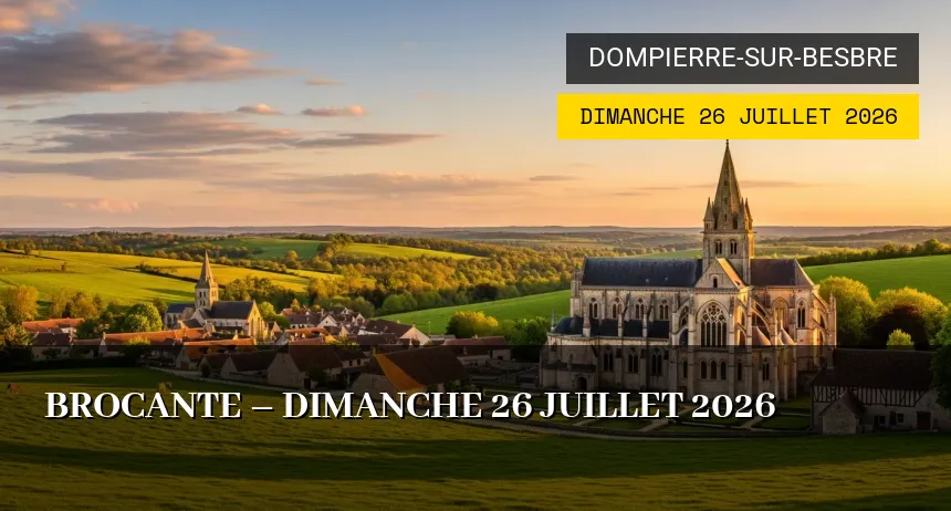 Affiche de l'événement : Brocante – Dimanche 26 Juillet 2026