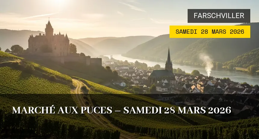 Affiche de l'événement : Marché aux puces – Samedi 28 Mars 2026