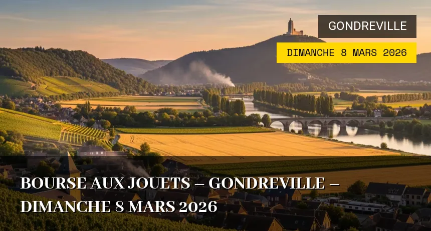 Affiche de l'événement : Bourse aux jouets – Gondreville – Dimanche 8 Mars 2026
