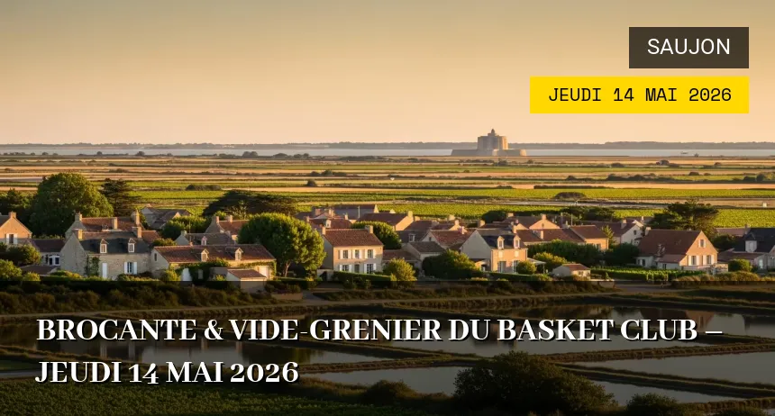 Affiche de l'événement : Brocante & vide-grenier du Basket Club – Jeudi 14 Mai 2026