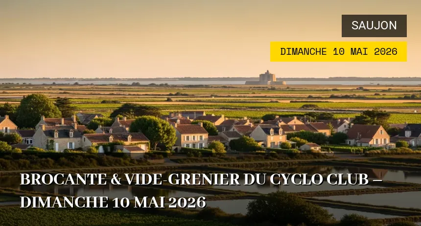 Affiche de l'événement : Brocante & vide-grenier du Cyclo Club – Dimanche 10 Mai 2026