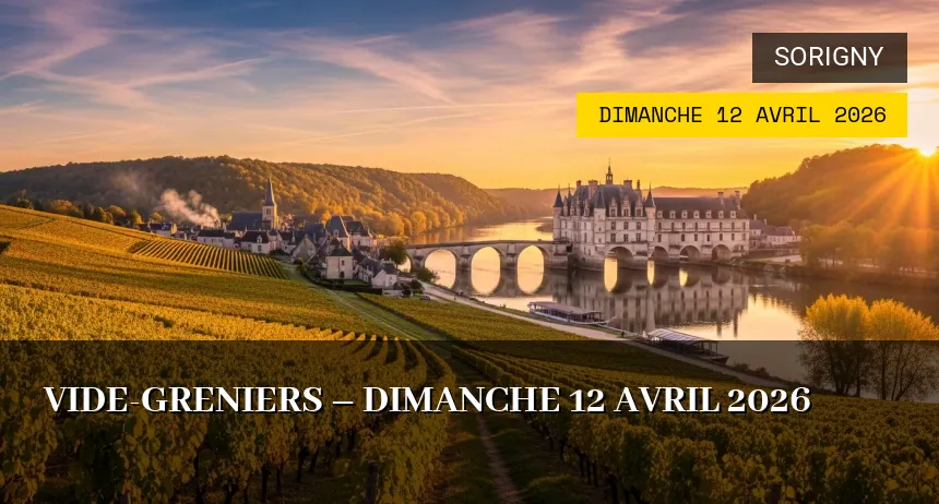 Affiche de l'événement : Vide-greniers – Dimanche 12 Avril 2026