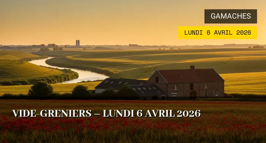 Affiche de l'événement : Vide-greniers – Lundi 6 Avril 2026