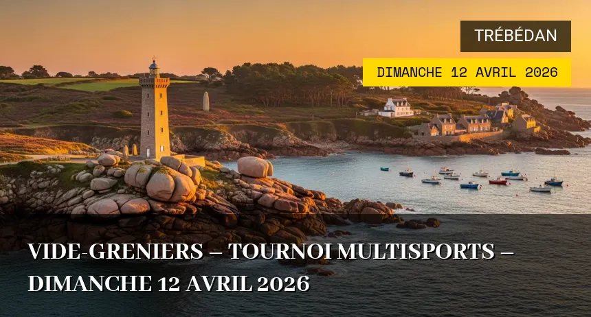 Affiche de l'événement : Vide-greniers – Tournoi multisports – Dimanche 12 Avril 2026