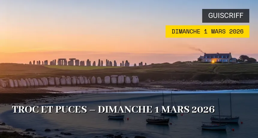 Affiche de l'événement : Troc et puces – Dimanche 1 Mars 2026