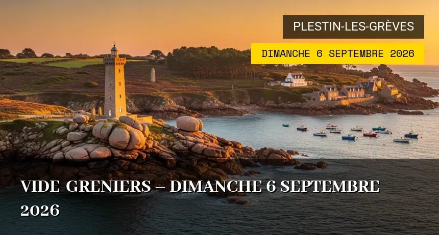 Affiche de l'événement : Vide-greniers – Dimanche 6 Septembre 2026