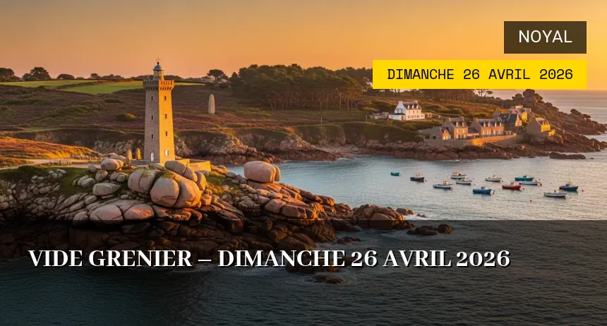 Affiche de l'événement : Vide Grenier – Dimanche 26 Avril 2026