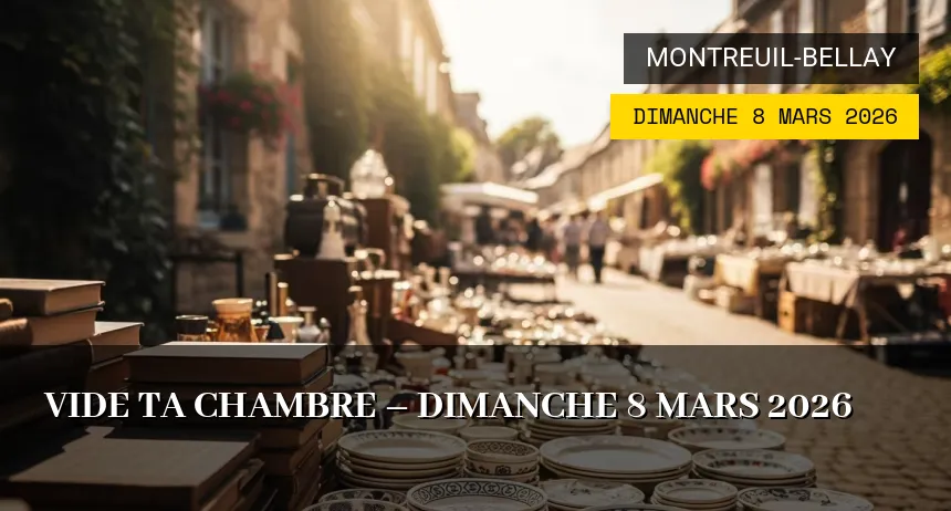 Affiche de l'événement : Vide ta chambre – Dimanche 8 Mars 2026