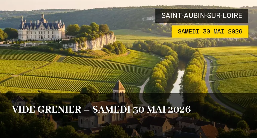 Affiche de l'événement : VIDE GRENIER – Samedi 30 Mai 2026