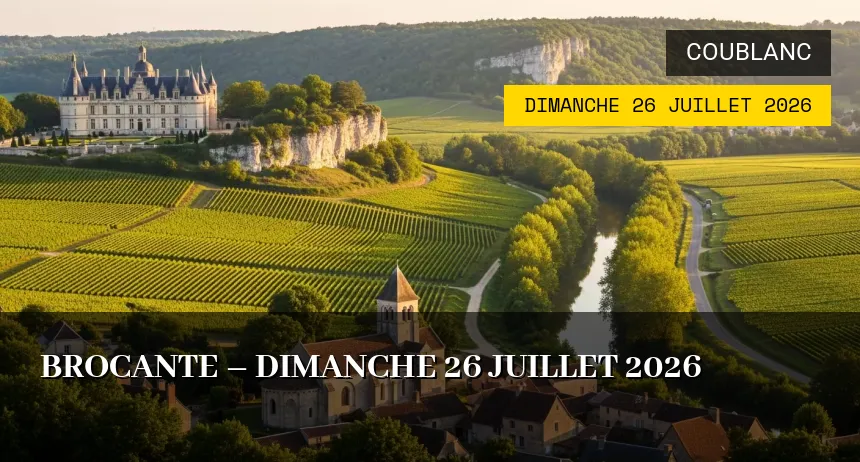 Affiche de l'événement : Brocante – Dimanche 26 Juillet 2026