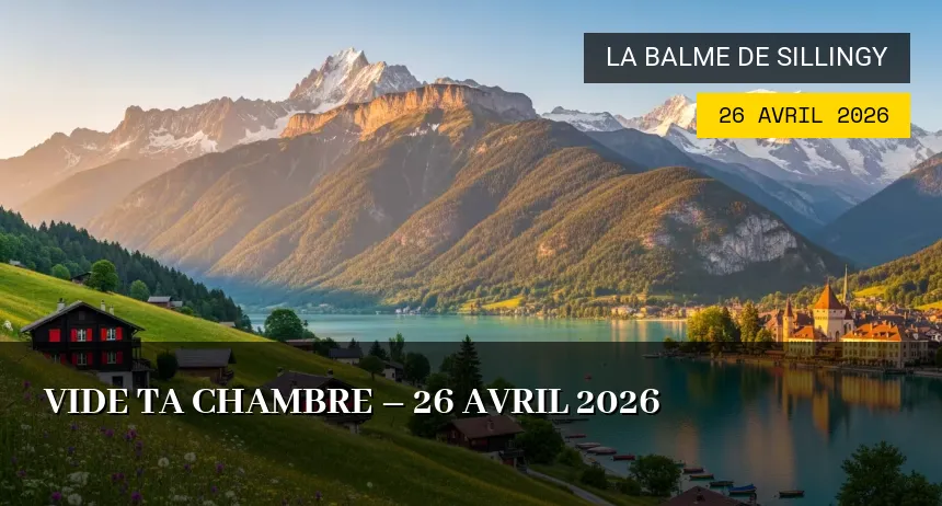 Affiche de l'événement : Vide ta chambre – 26 Avril 2026