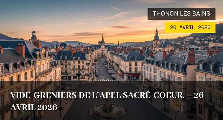 Affiche de l'événement : Vide-Greniers de l’Apel Sacré-Coeur. – 26 Avril 2026