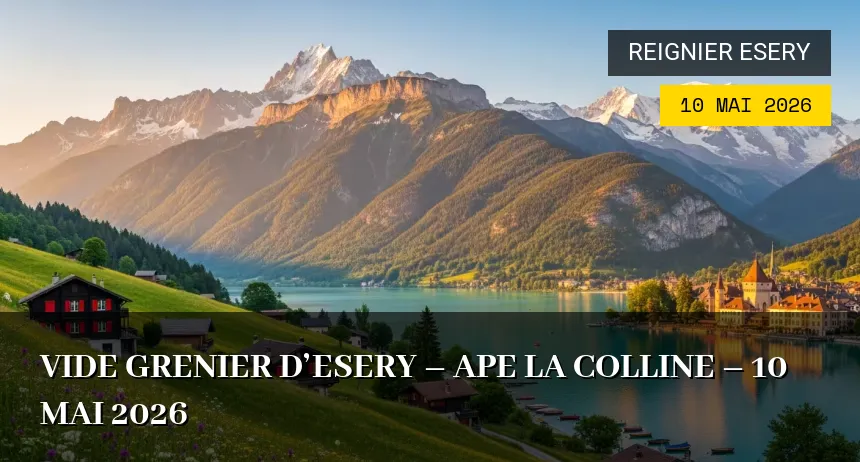 Affiche de l'événement : Vide Grenier d’Esery – APE La Colline – 10 Mai 2026