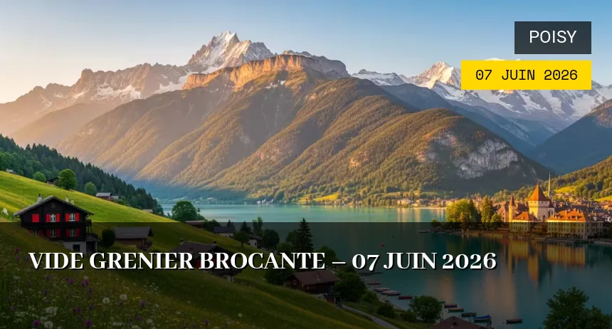Affiche de l'événement : vide grenier brocante – 07 Juin 2026