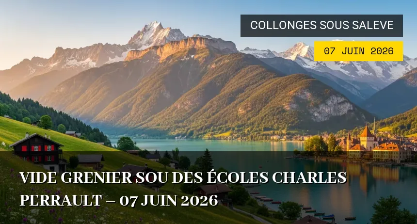 Affiche de l'événement : Vide grenier Sou des écoles Charles Perrault – 07 Juin 2026
