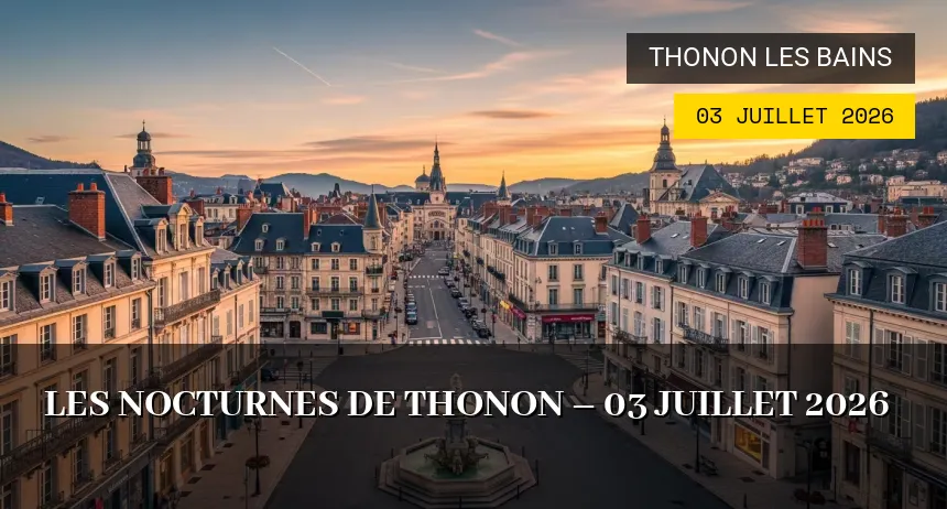 Affiche de l'événement : Les Nocturnes de Thonon – 03 Juillet 2026
