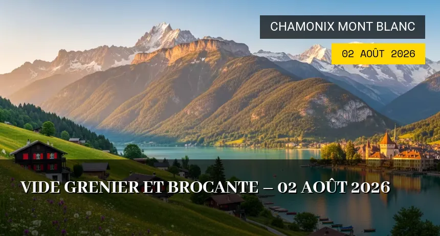 Affiche de l'événement : Vide grenier et brocante – 02 Août 2026