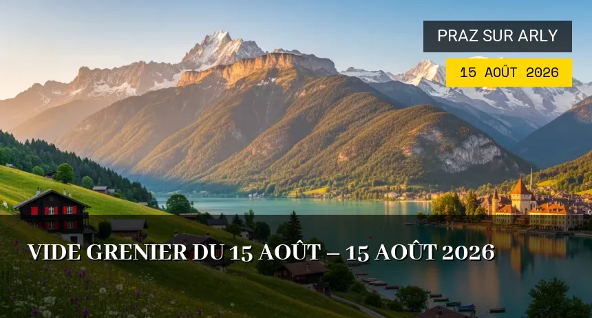Affiche de l'événement : Vide grenier du 15 août – 15 Août 2026