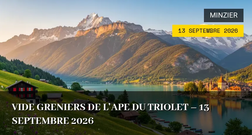 Affiche de l'événement : Vide greniers de l&rsquo;APE du Triolet – 13 Septembre 2026