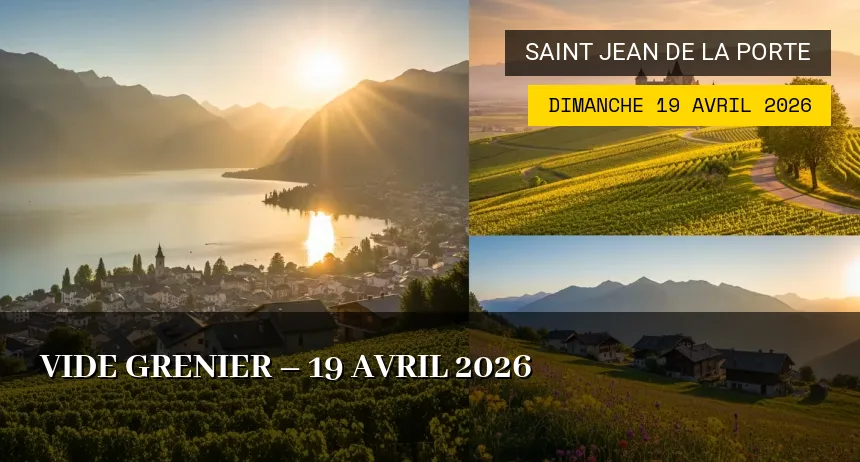 Affiche de l'événement : Vide grenier – 19 Avril 2026