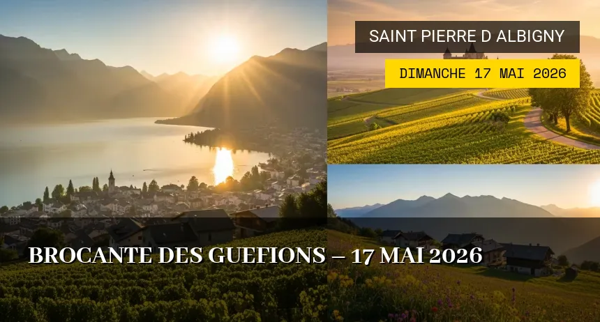 Affiche de l'événement : Brocante des Guefions – 17 Mai 2026
