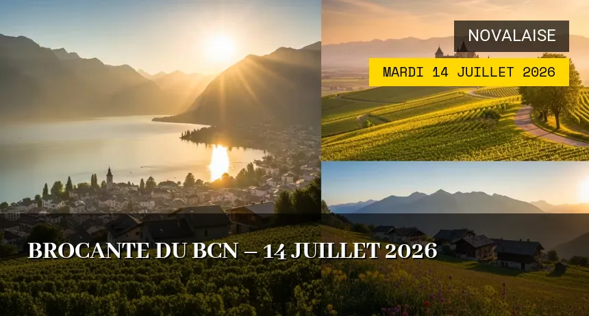 Affiche de l'événement : Brocante du BCN – 14 Juillet 2026