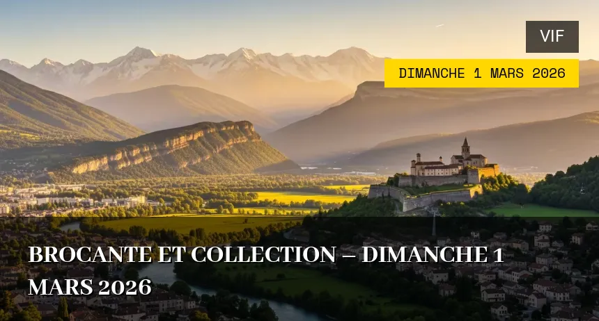 Affiche de l'événement : brocante et collection – Dimanche 1 Mars 2026
