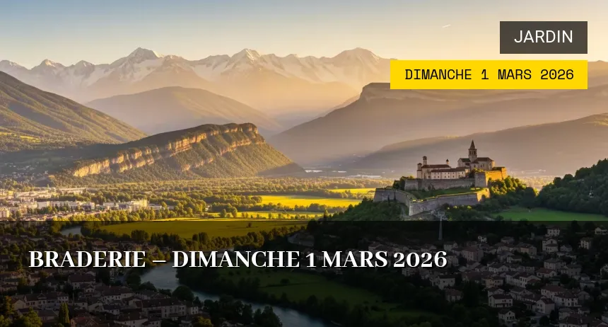 Affiche de l'événement : Braderie – Dimanche 1 Mars 2026