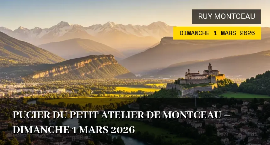 Affiche de l'événement : Pucier du Petit Atelier de Montceau – Dimanche 1 Mars 2026