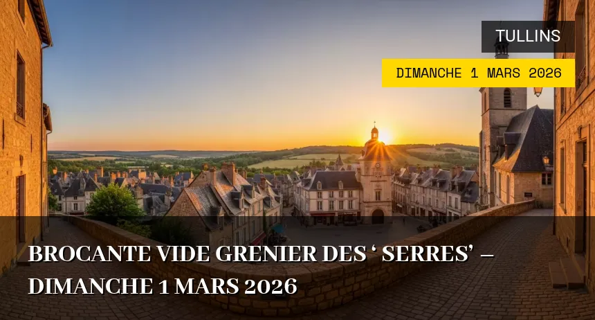 Affiche de l'événement : brocante vide grenier des &lsquo; serres&rsquo; – Dimanche 1 Mars 2026