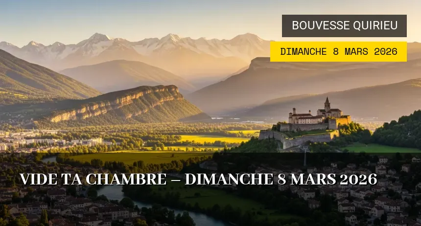 Affiche de l'événement : Vide ta chambre – Dimanche 8 Mars 2026