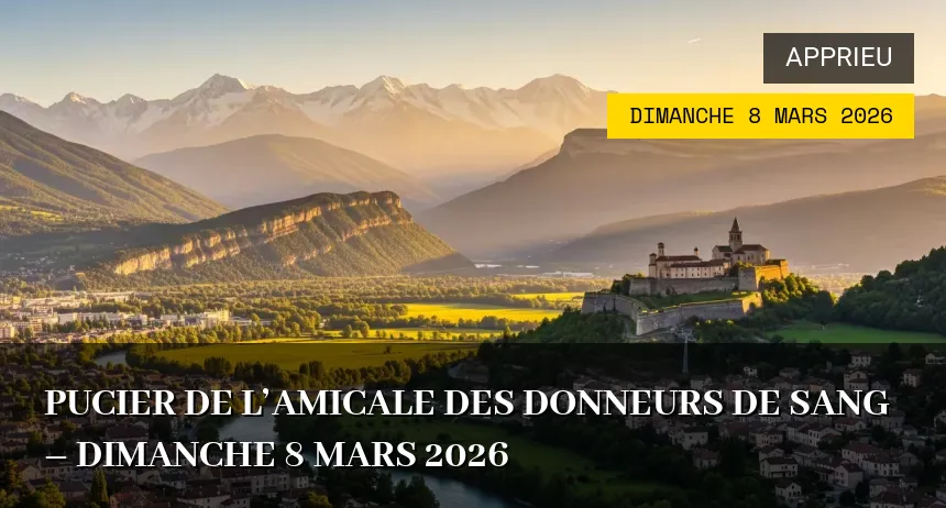 Affiche de l'événement : Pucier de l&rsquo;amicale des donneurs de sang – Dimanche 8 Mars 2026