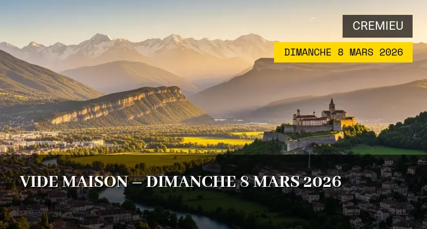 Affiche de l'événement : vide maison – Dimanche 8 Mars 2026