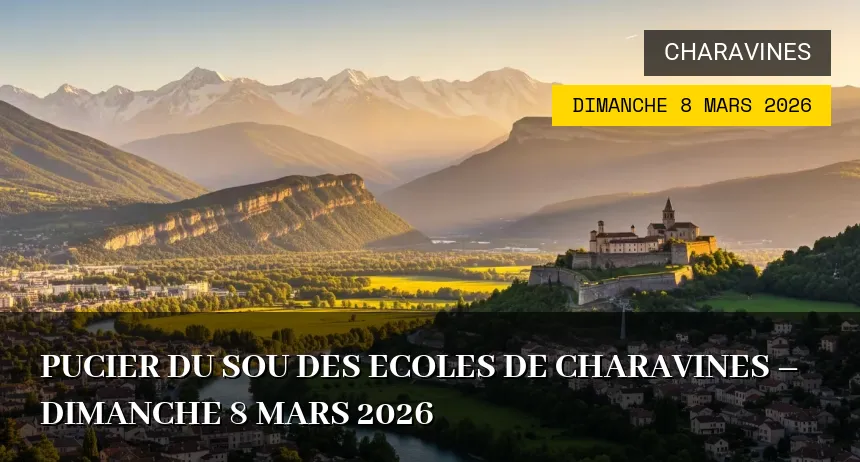 Affiche de l'événement : Pucier du Sou des Ecoles de Charavines – Dimanche 8 Mars 2026