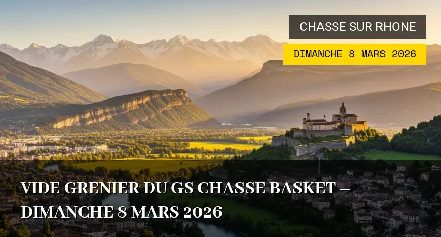 Affiche de l'événement : Vide grenier du gs chasse basket – Dimanche 8 Mars 2026