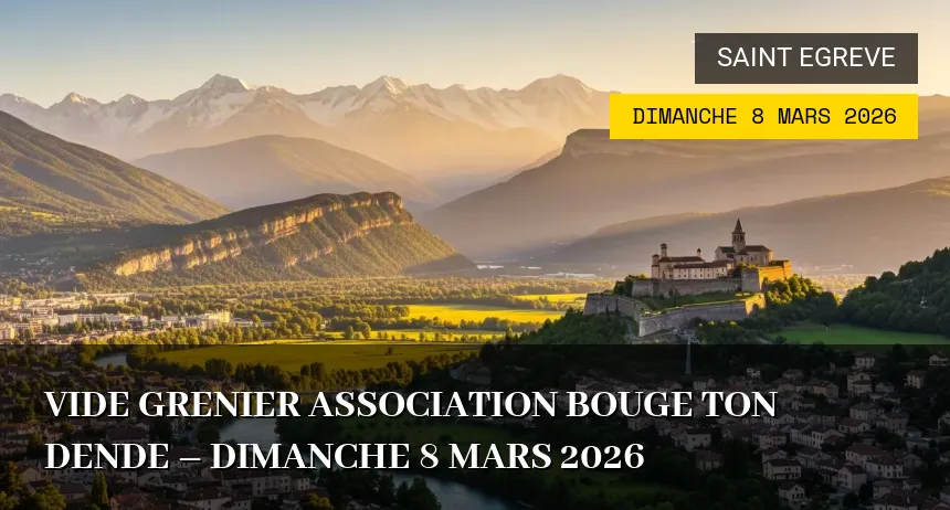Affiche de l'événement : Vide Grenier Association Bouge ton Dende – Dimanche 8 Mars 2026