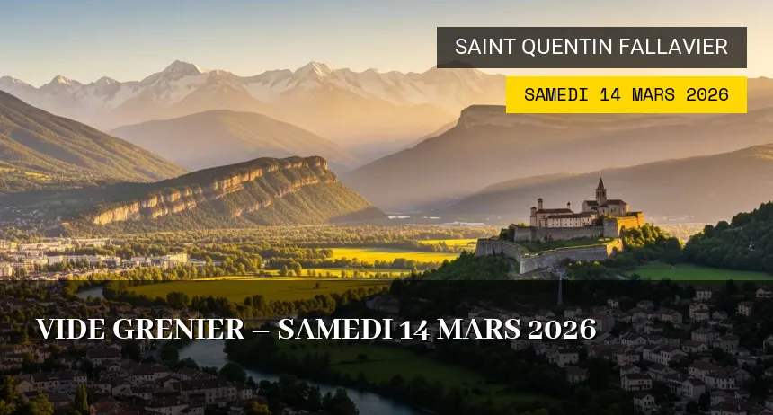 Affiche de l'événement : vide grenier – Samedi 14 Mars 2026