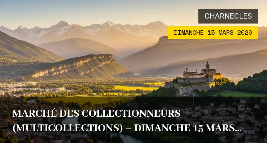Affiche de l'événement : Marché des collectionneurs (multicollections) – Dimanche 15 Mars 2026