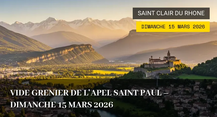 Affiche de l'événement : Vide grenier de l&rsquo;APEL Saint Paul – Dimanche 15 Mars 2026