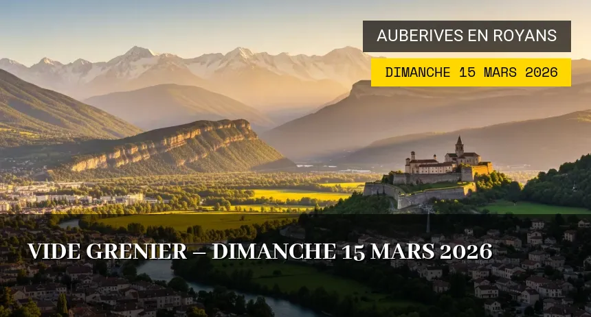 Affiche de l'événement : Vide Grenier – Dimanche 15 Mars 2026