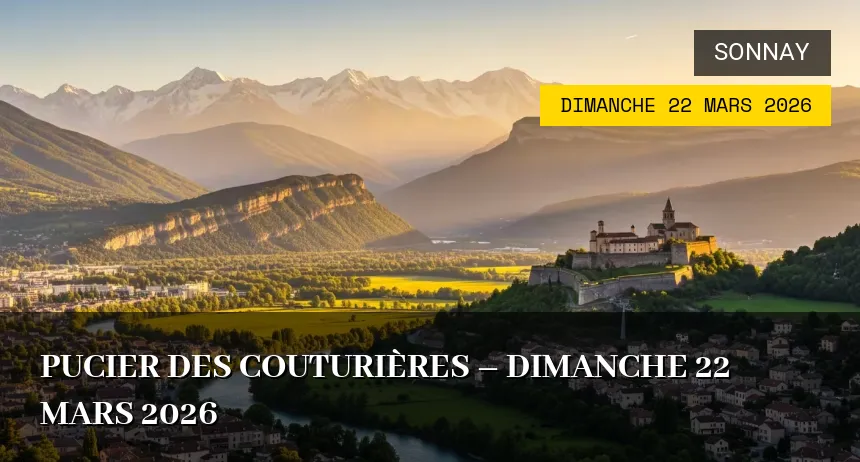 Affiche de l'événement : Pucier des couturières – Dimanche 22 Mars 2026