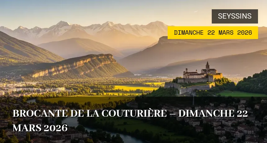Affiche de l'événement : Brocante de la Couturière – Dimanche 22 Mars 2026