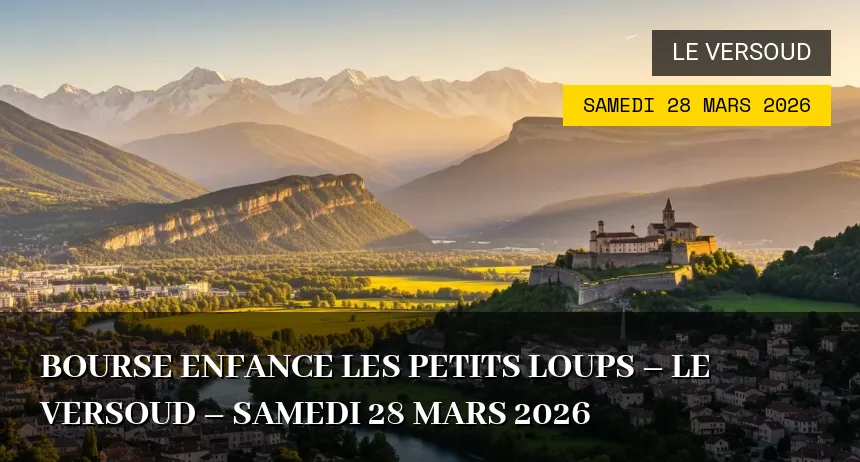 Affiche de l'événement : Bourse Enfance Les Petits Loups – Le Versoud – Samedi 28 Mars 2026