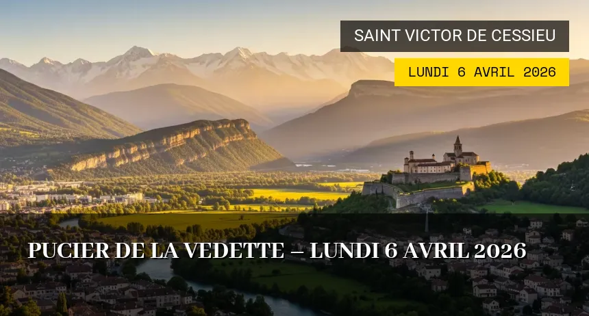 Affiche de l'événement : Pucier de La Vedette – Lundi 6 Avril 2026