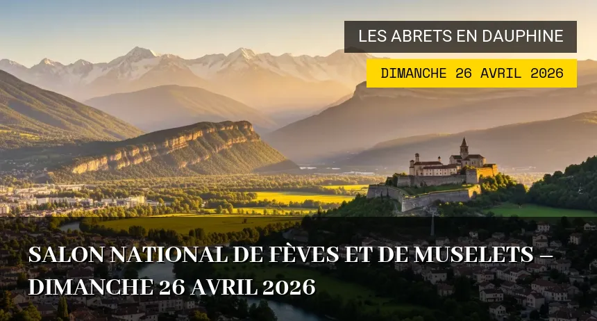 Affiche de l'événement : Salon national de fèves et de muselets – Dimanche 26 Avril 2026