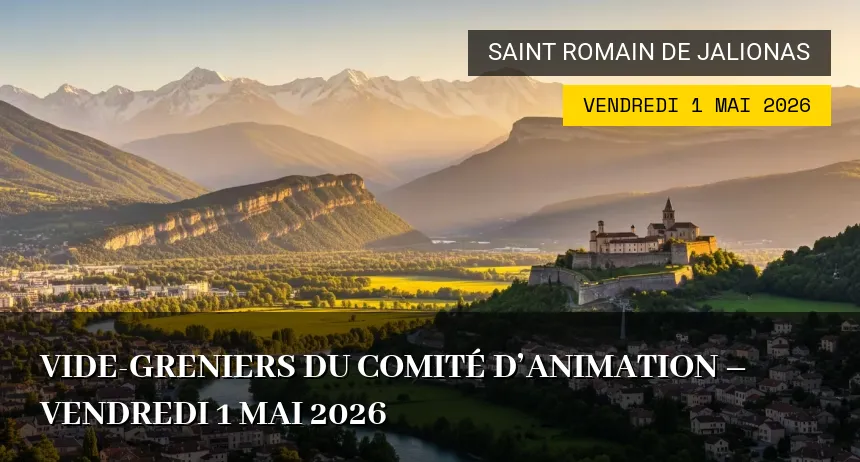 Affiche de l'événement : Vide-Greniers du Comité d&rsquo;Animation – Vendredi 1 Mai 2026