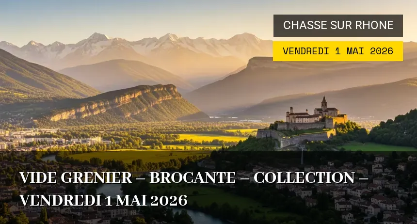 Affiche de l'événement : Vide grenier – brocante – collection – Vendredi 1 Mai 2026
