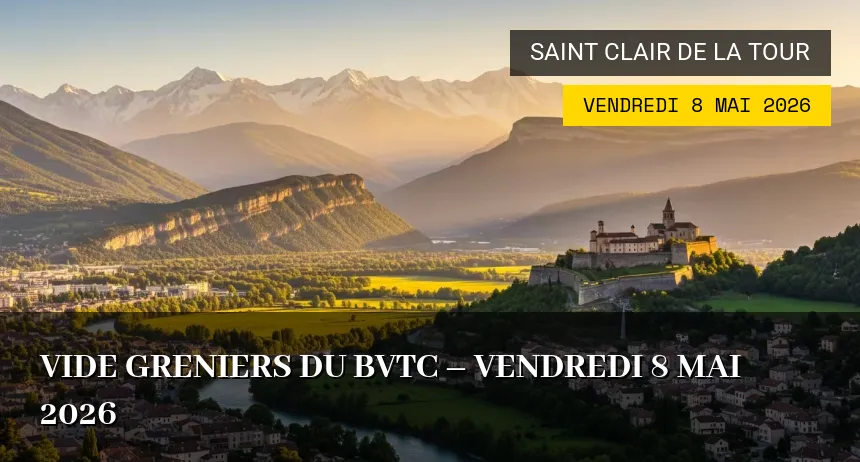 Affiche de l'événement : Vide greniers du BVTC – Vendredi 8 Mai 2026